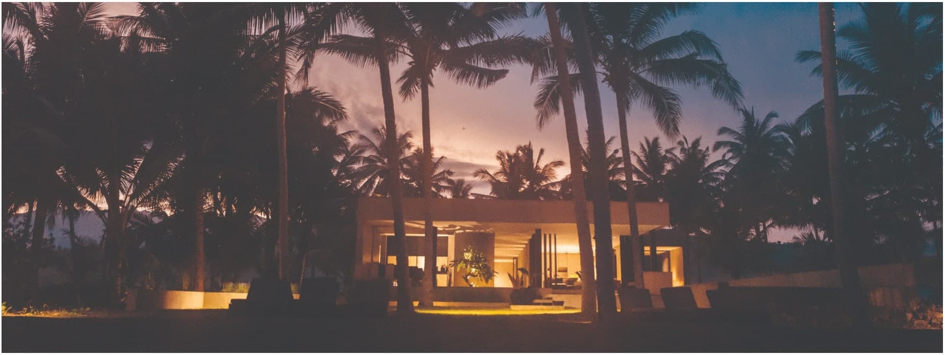 The Lombok Lodge, Lombok — at dusk.